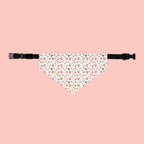 Floral Paw Print Pet Bandana Collar — Cute Spring Dog & Cat Accessory