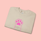 Blessed Dog Mom Crewneck Sweatshirt — Pink Paw Memorial Pullover