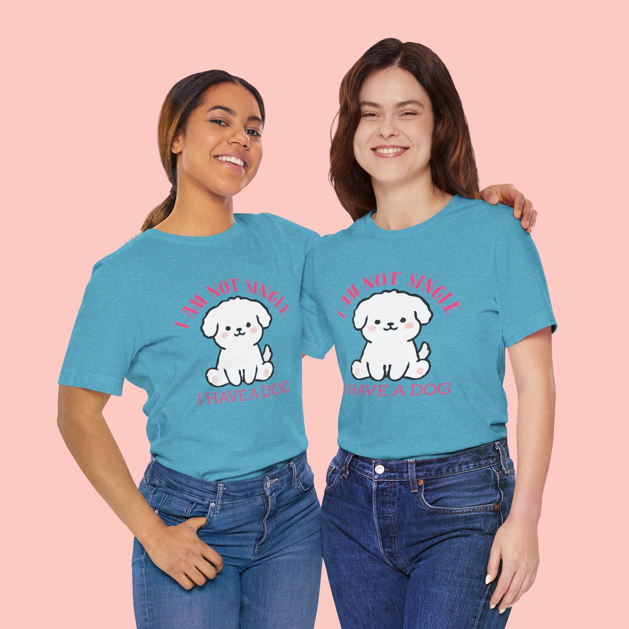 Dog Lover T-Shirt — “I Am Not Single I Have a Dog” Cute Puppy Tee