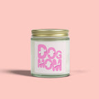 Dog Mom Scented Candle (Coconut Apricot Wax) — 4oz/9oz Gift for Pet Lovers