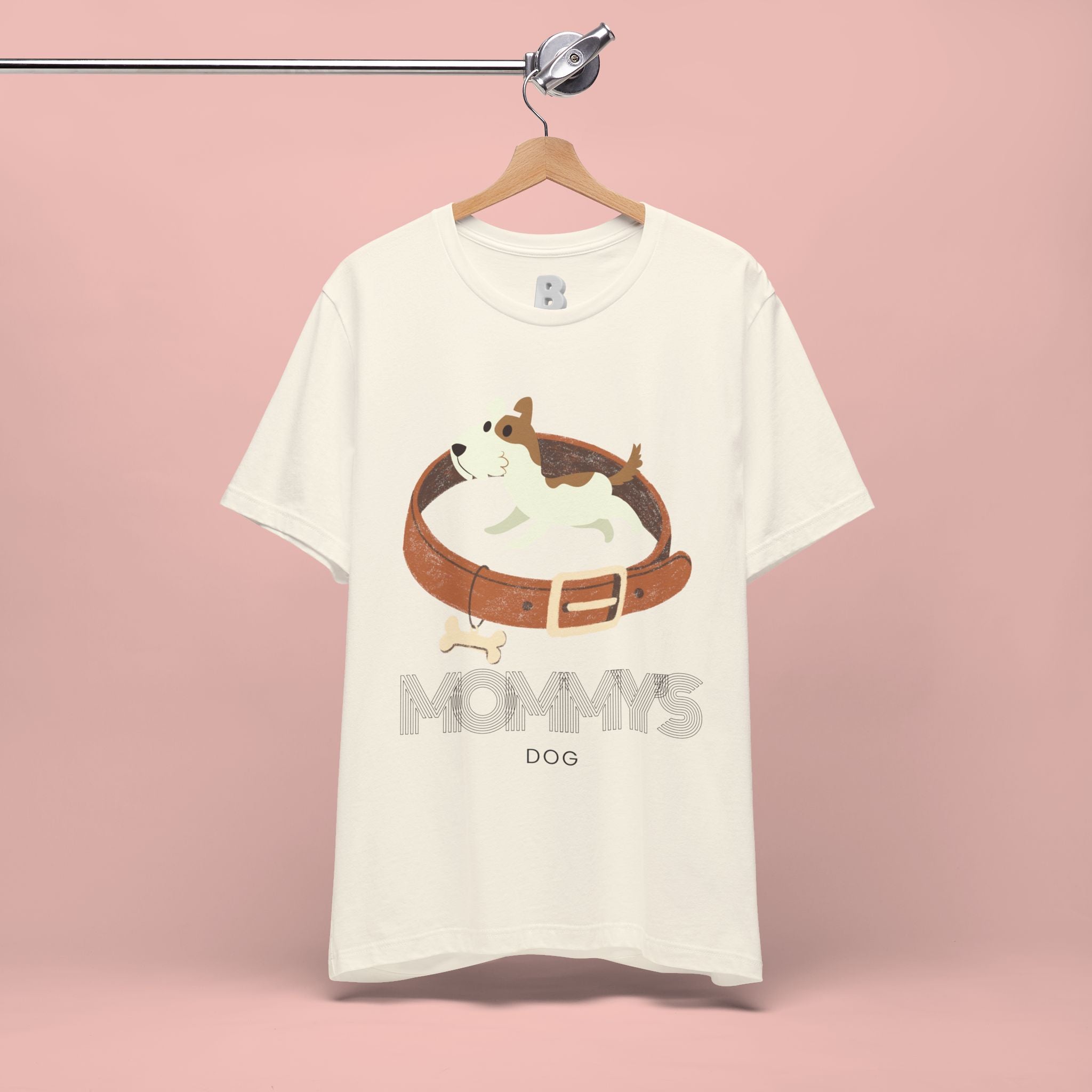 Mommy's Dog T-Shirt – Cute Puppy & Collar Graphic Tee for Dog Moms