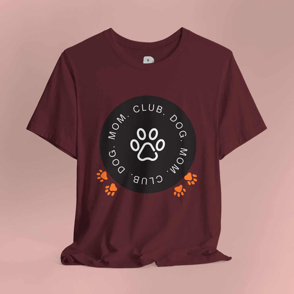 Dog Mom Club T-Shirt — Paw Print Graphic Tee for Pet Lovers