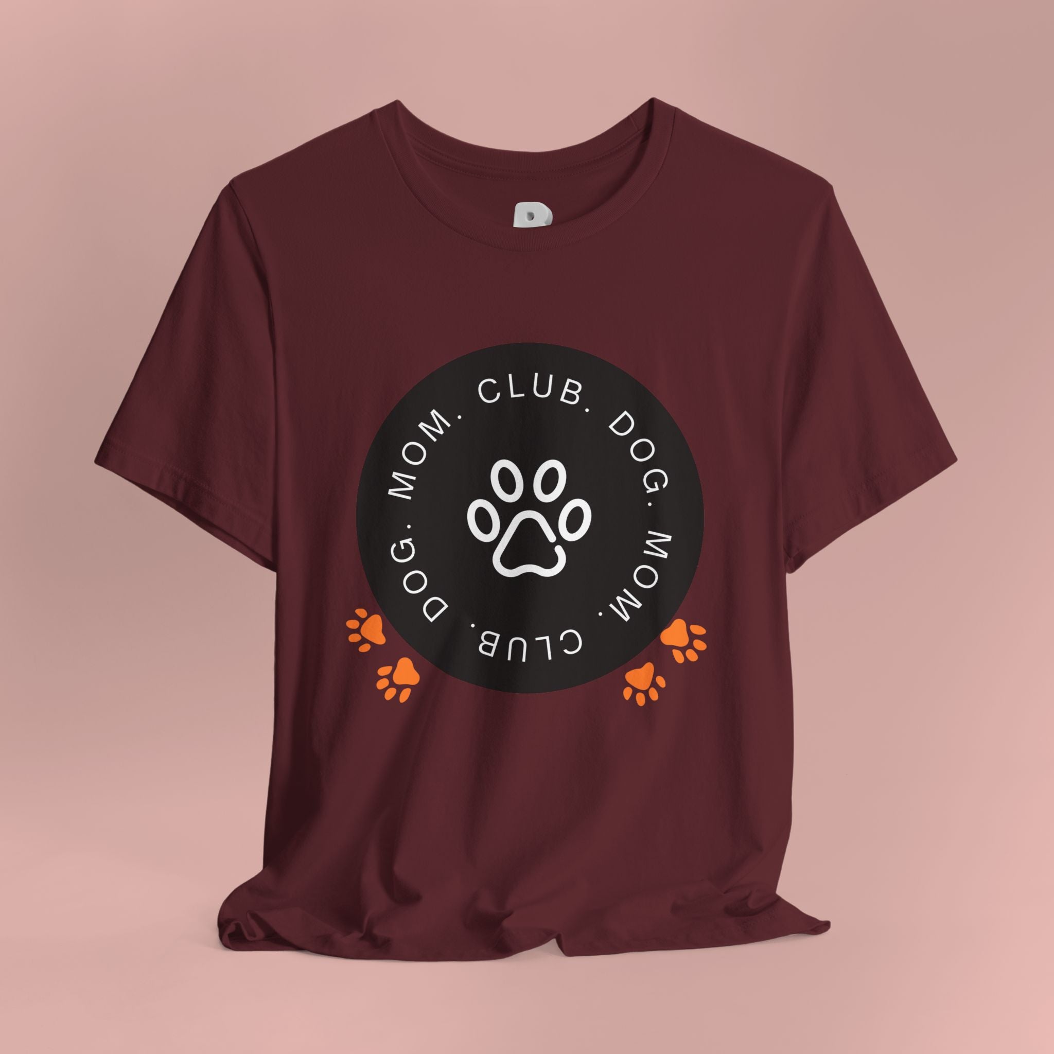 Dog Mom Club T-Shirt — Paw Print Graphic Tee for Pet Lovers