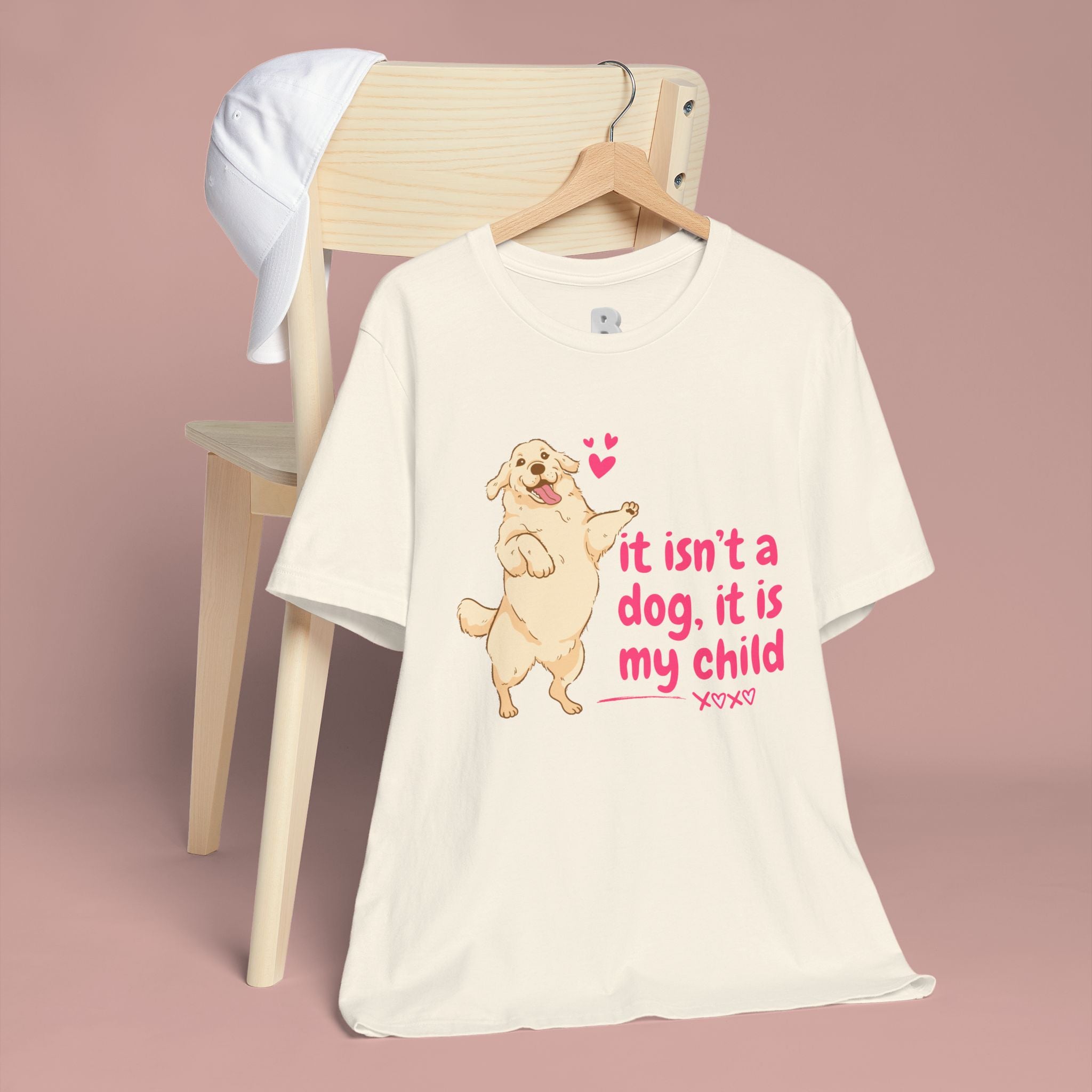 Dog Mom T-Shirt — "It Isn’t a Dog, It Is My Child" Cute Golden Retriever Tee