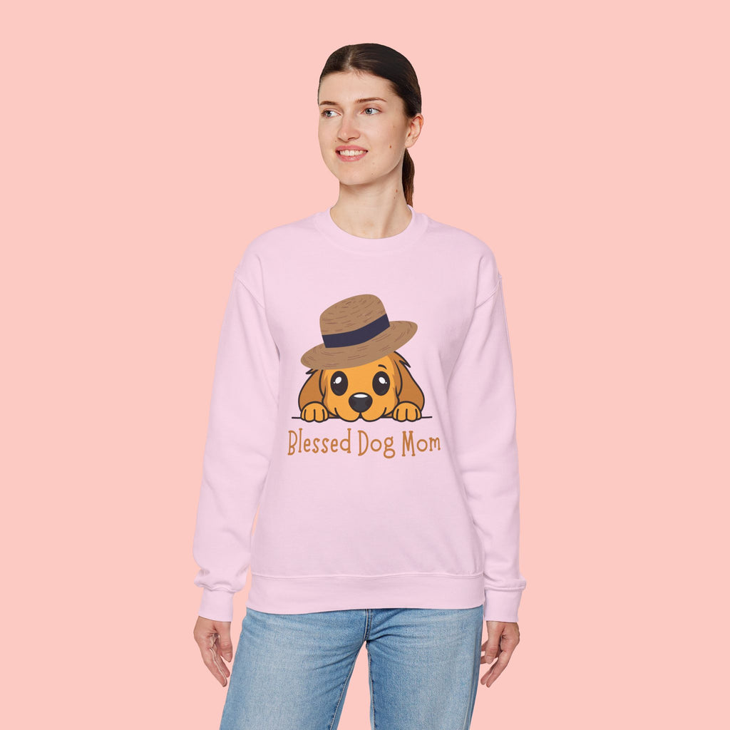 Blessed Dog Mom Sweatshirt — Cute Puppy Mom Crewneck