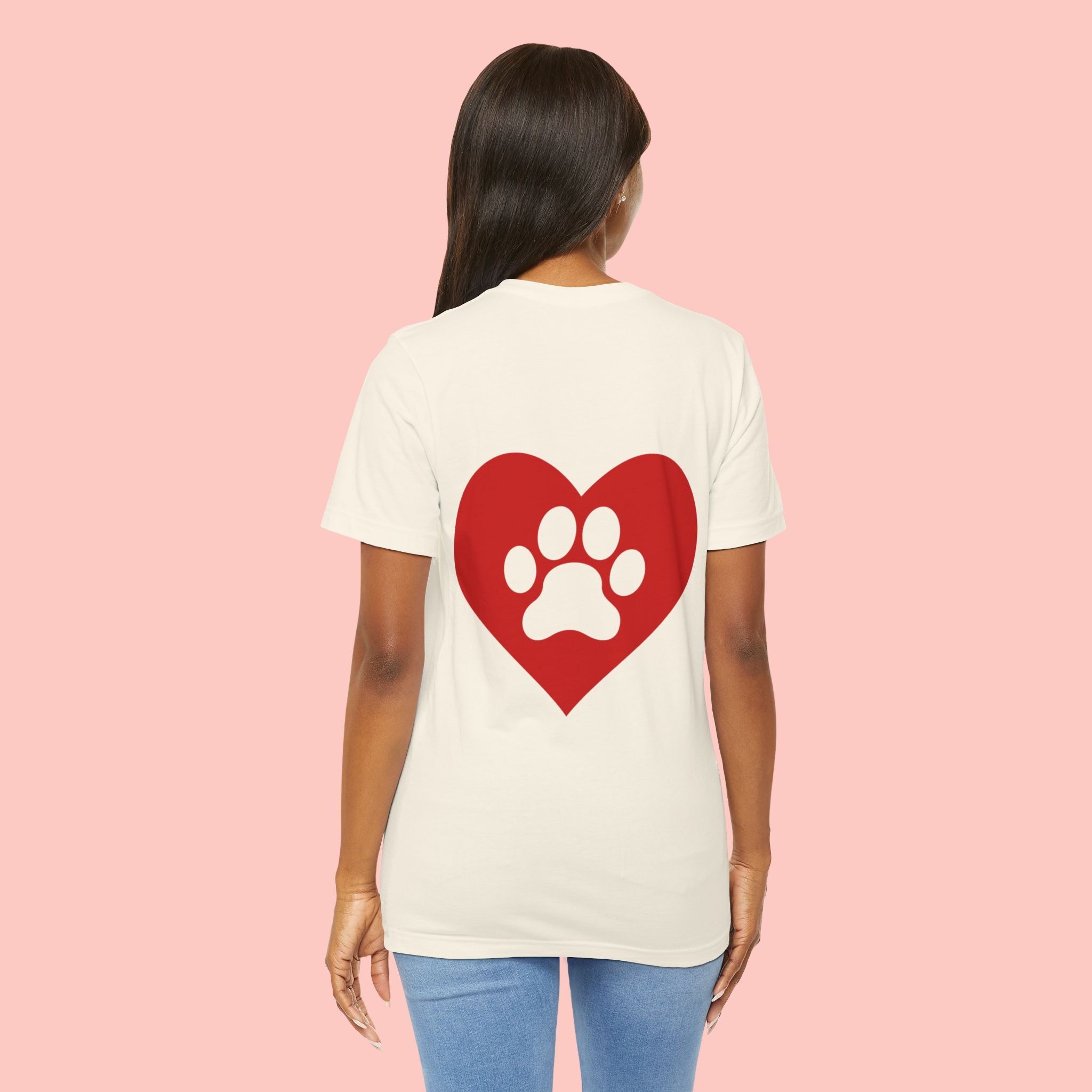 Pet Lover Heart Paw T-Shirt