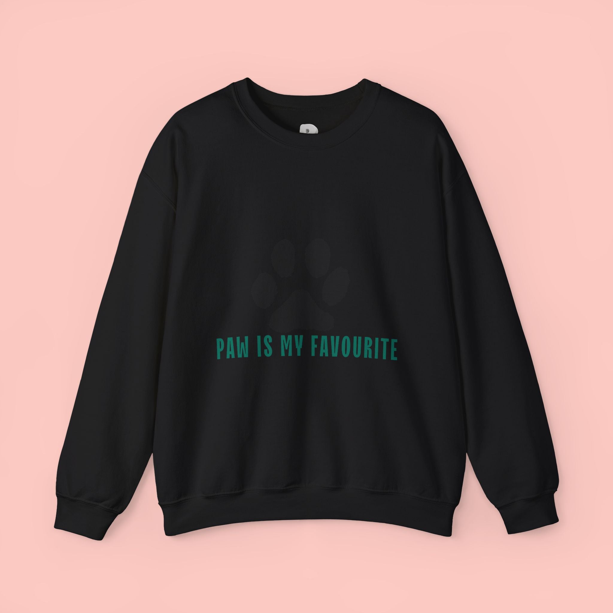 Paw Is My Favourite Sweatshirt – Cute Paw Print Crewneck for Dog & Cat Lovers