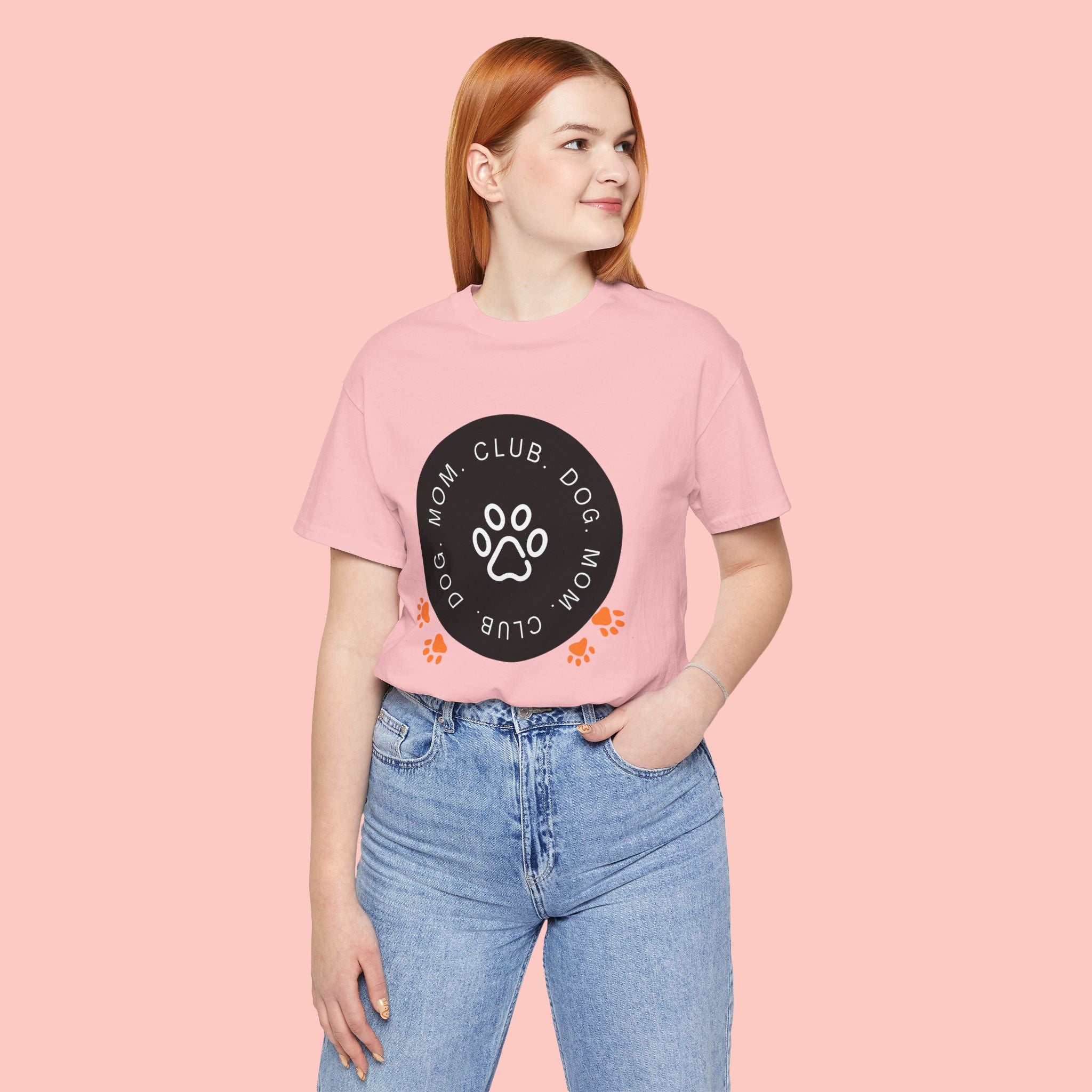 Dog Mom Club T-Shirt — Paw Print Graphic Tee for Pet Lovers