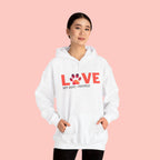 Dog Lover Hoodie — "LOVE (paw) My Dog > People" Graphic Sweatshirt