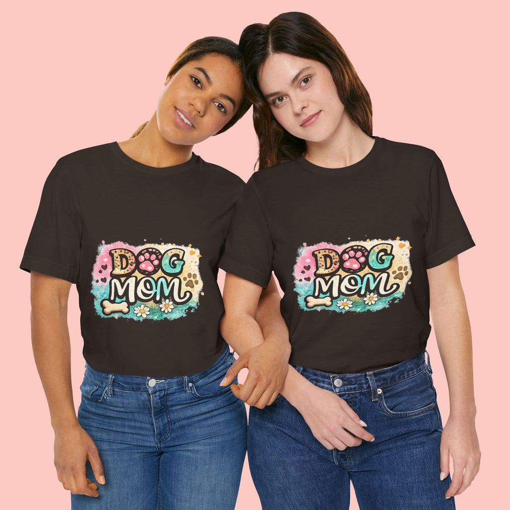 Dog Mom T-Shirt – Cute Paw Print Graphic Tee for Pet Lovers