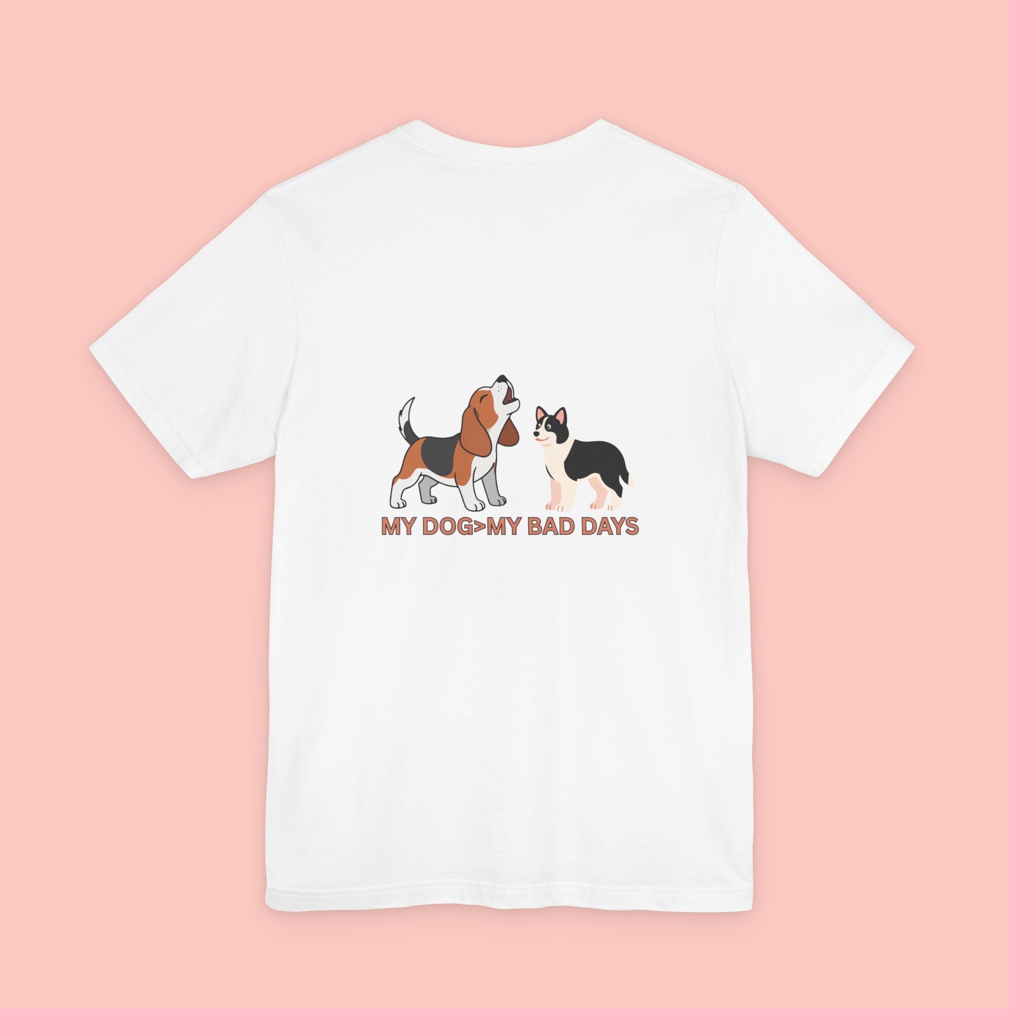 My Dog, My Bad Days T-Shirt — Cute Beagle & Husky Rescue Tee for Dog Lovers