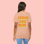 Proud Dog Mom T-Shirt — Bold Retro Text Tee for Dog Lovers