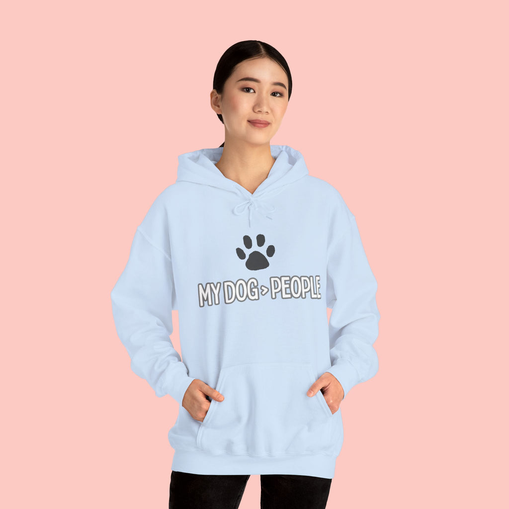 My Dog People Hoodie — Paw Print Graphic Dog Lover Sweatshirt