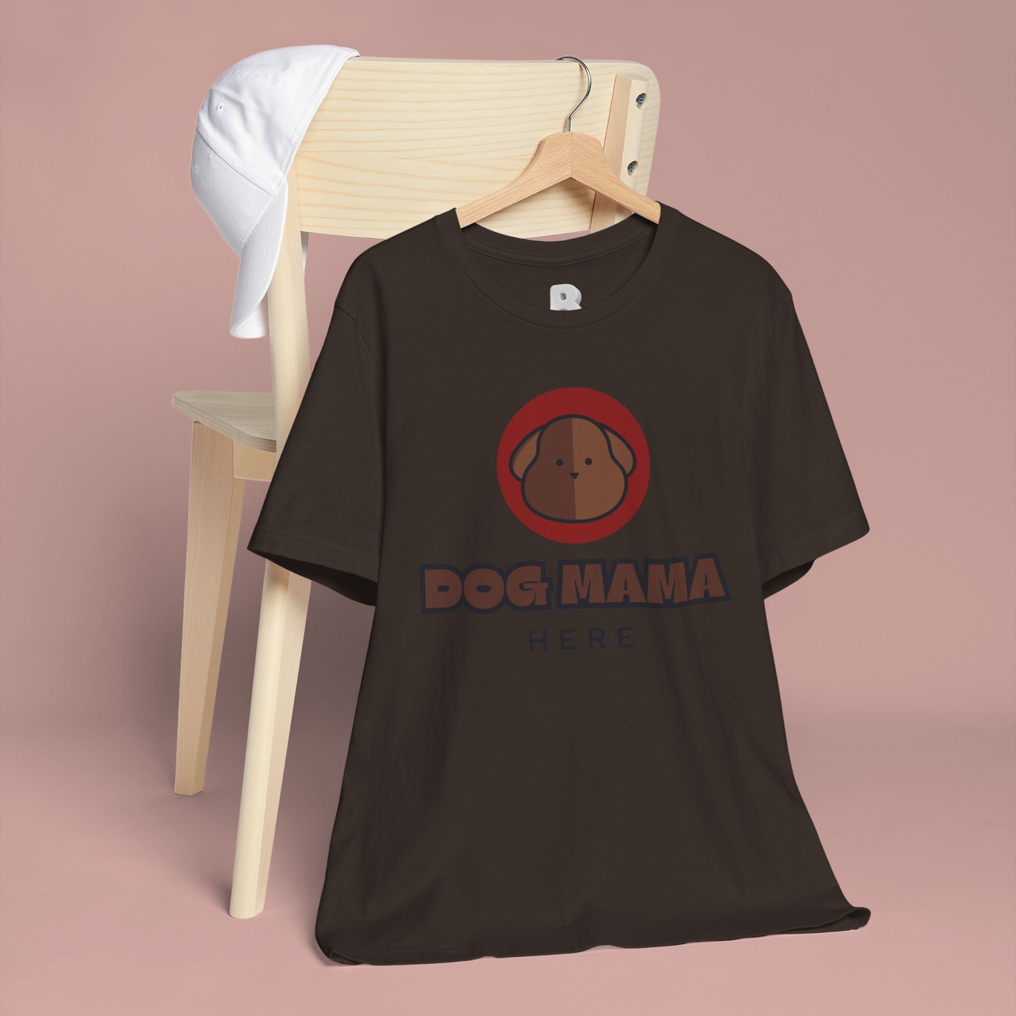 Dog Mama T-Shirt – Cute Brown Pup Graphic Tee