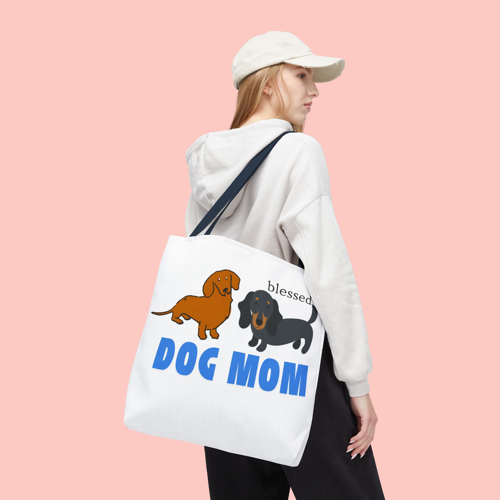 Dog Mom Tote Bag — Blessed Dachshund Design