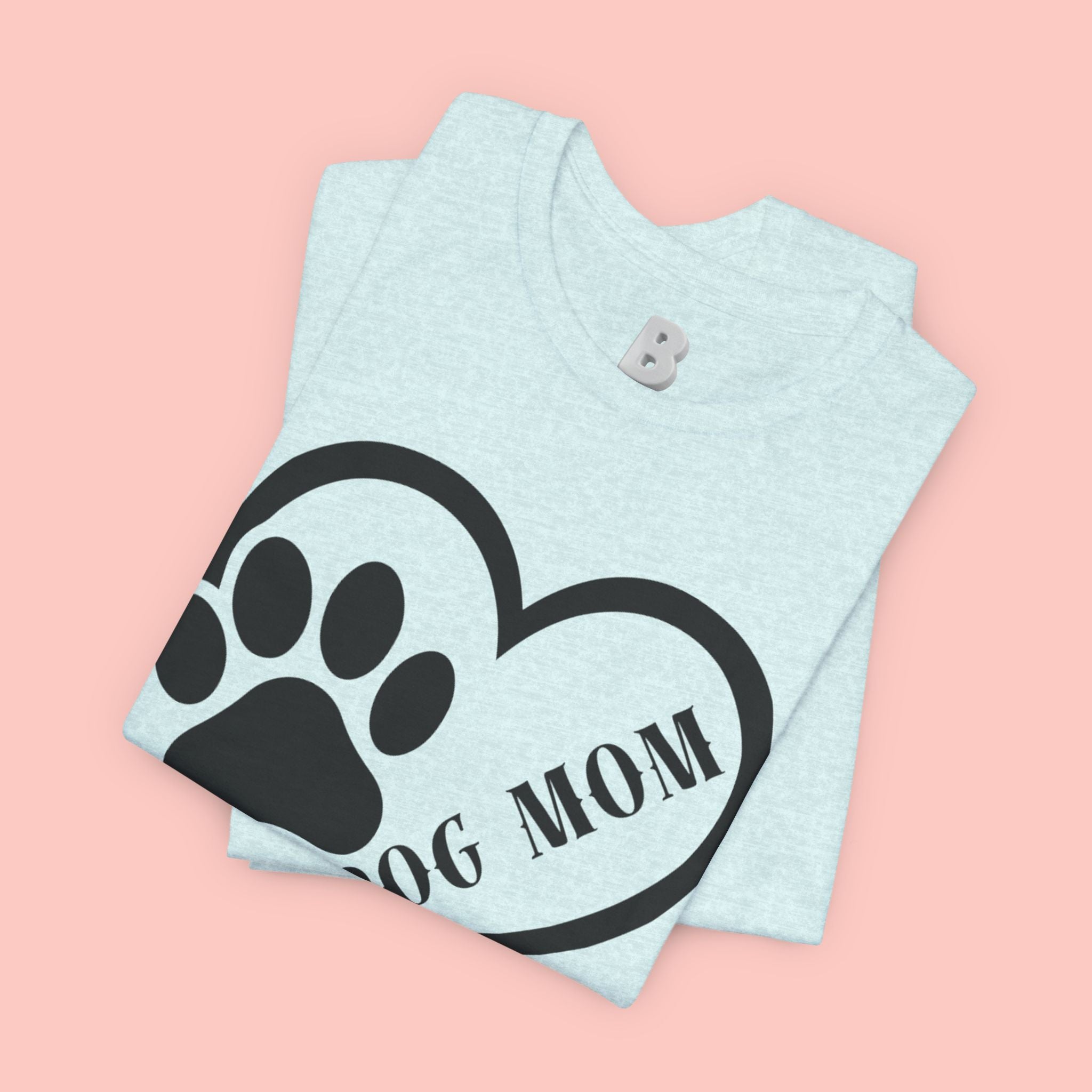 Dog Mom Heart Paw T-Shirt