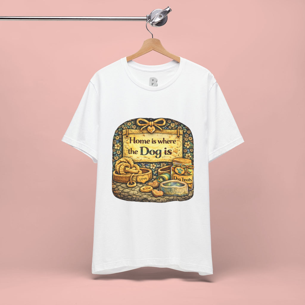 Home Is Where the Dog Is T-Shirt — Cozy Vintage Dog Lover Tee