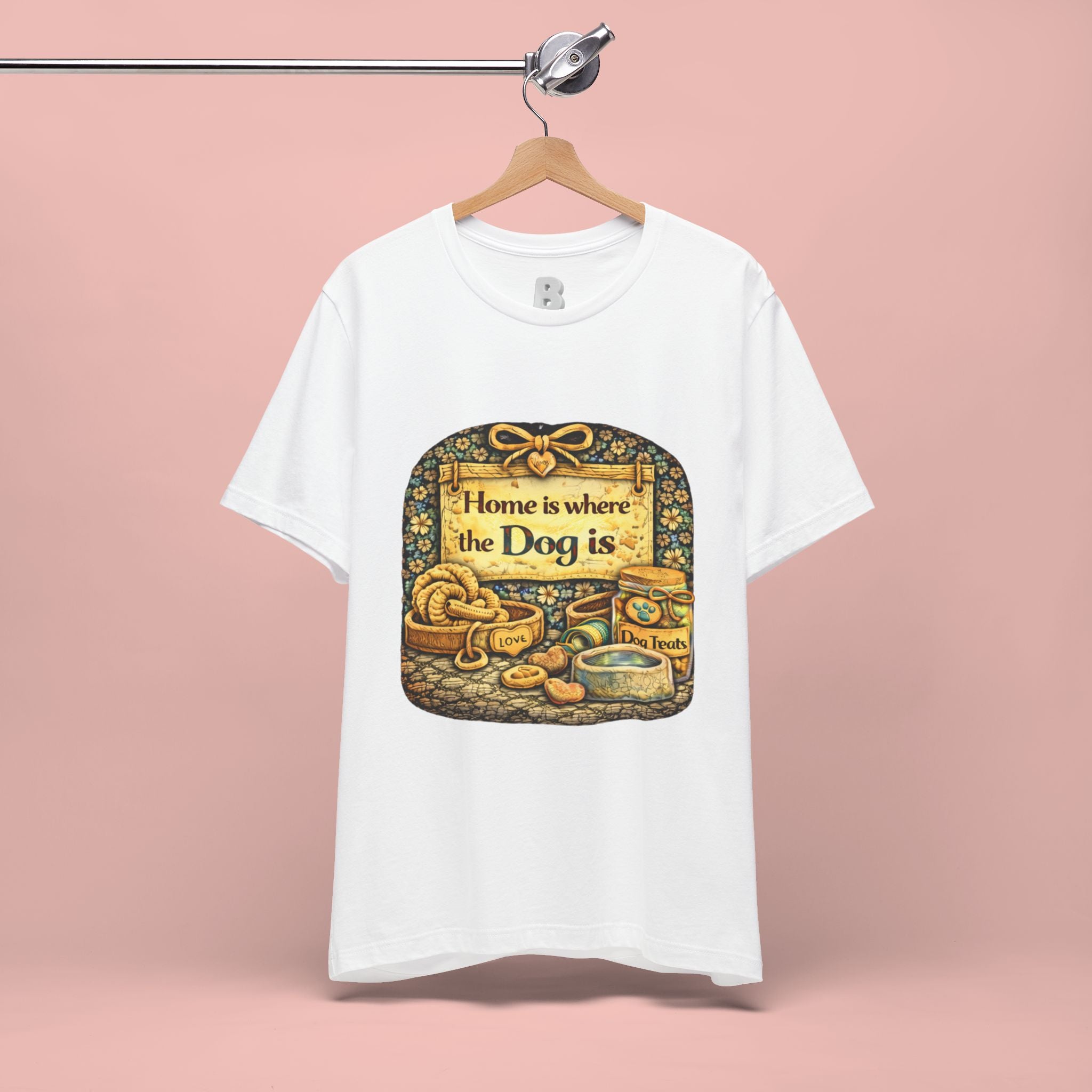 Home Is Where the Dog Is T-Shirt — Cozy Vintage Dog Lover Tee