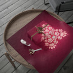 Valentine Heart Lights Wrapping Paper Roll - Romantic Burgundy Gift Wrap