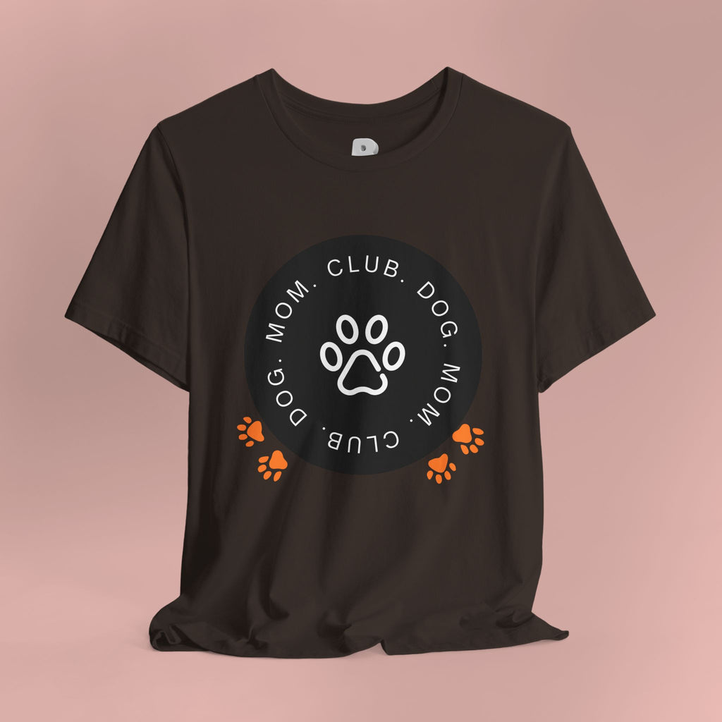 Dog Mom Club T-Shirt — Paw Print Graphic Tee for Pet Lovers
