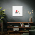 Canvas Wall Art - "Love Your Dog Like Your Baby" Pet Illustration