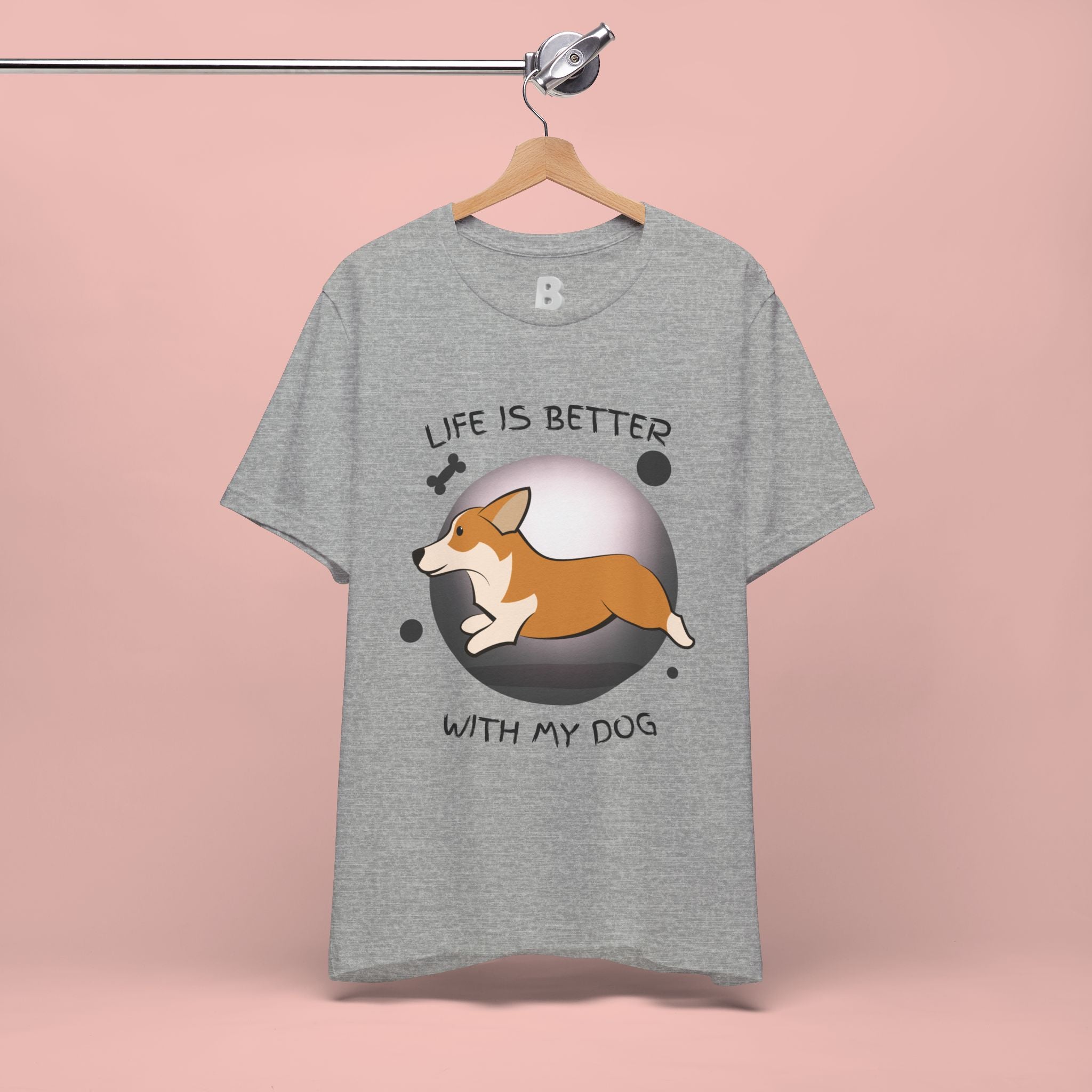 Life Is Better With My Dog Corgi T-Shirt