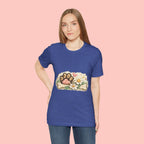 Dog Paw Floral T-Shirt — Cute Paw Print, Bone & Daisies Tee