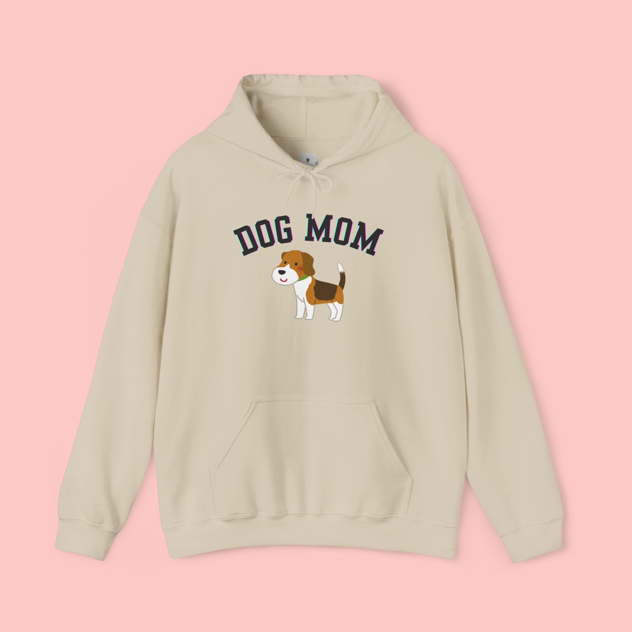 Dog Mom Hoodie — Cute Beagle Graphic Sweatshirt for Pet Lovers
