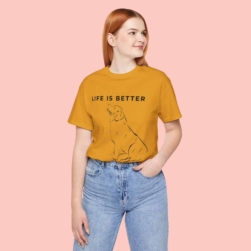 Dog Lover T-Shirt – “Life Is Better With My Dog” Graphic Tee