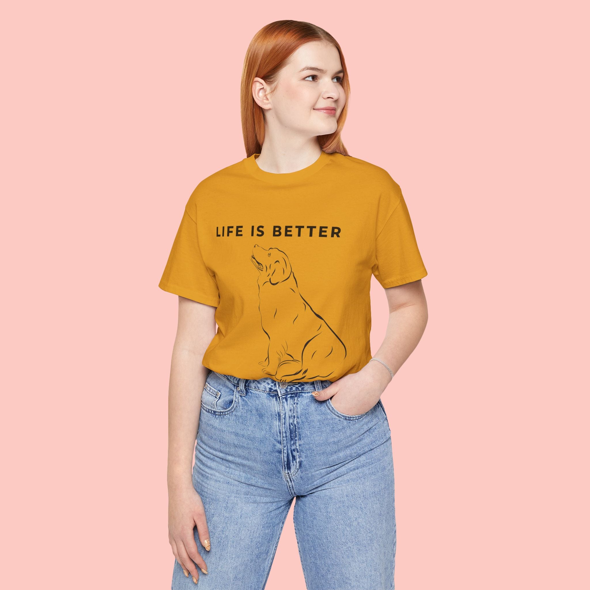 Dog Lover T-Shirt – “Life Is Better With My Dog” Graphic Tee