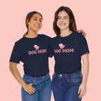 Dog Mom T-Shirt — Pink Paw Graphic Tee for Dog Lovers