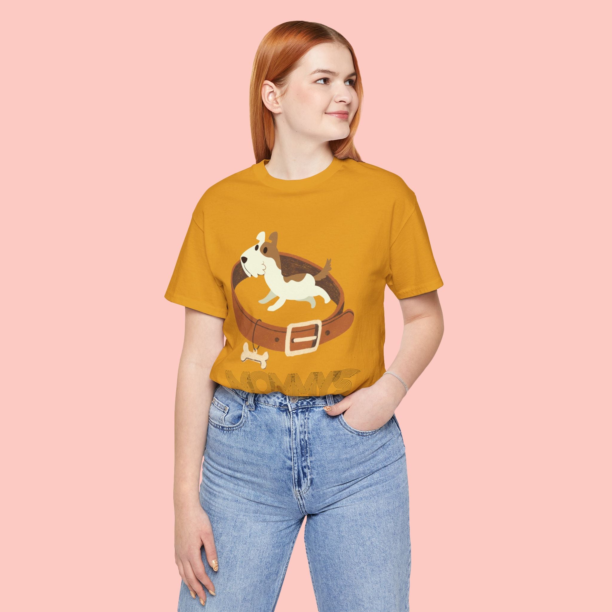 Mommy's Dog T-Shirt – Cute Puppy & Collar Graphic Tee for Dog Moms