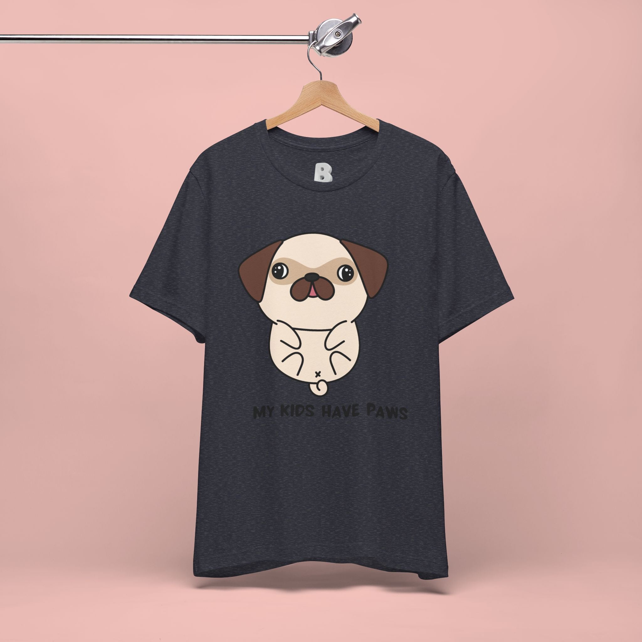 Pug 'My Kids Have Paws' T-Shirt
