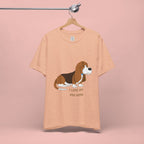 Dog Mom T‑Shirt — Cute Basset Hound I Love My Dog Mom Tee