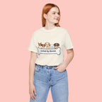 Dog Lover T‑Shirt — "United By Bones" Cute Cartoon Dogs Tee