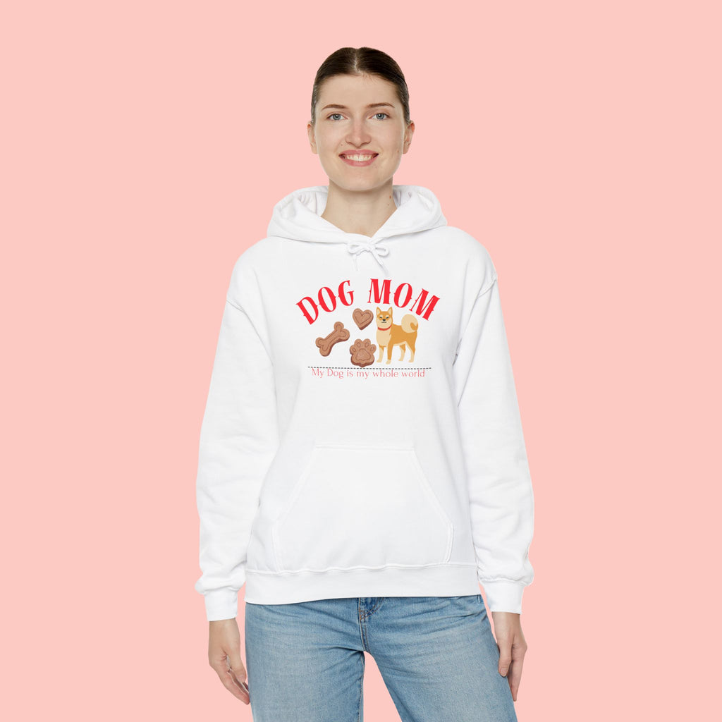 Dog Mom Hoodie – Cute Dog Paw & Bone Graphic Sweatshirt