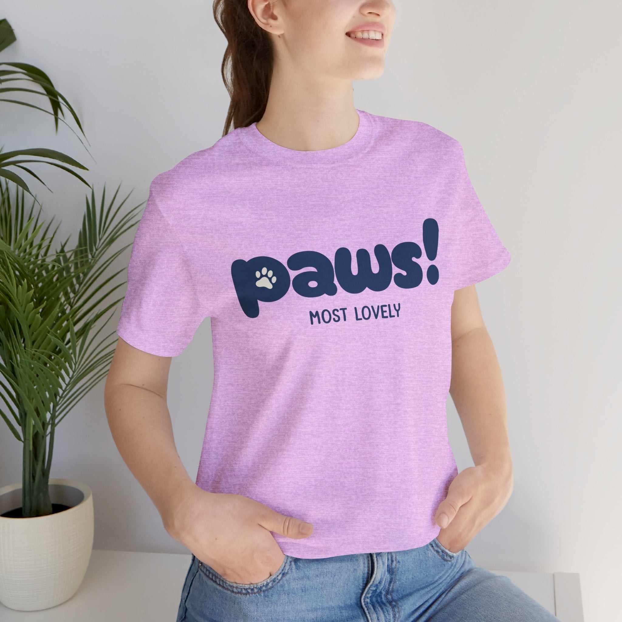 Paws! Cute Paw Print Tee — "Most Lovely" Graphic T-Shirt for Dog & Cat Lovers