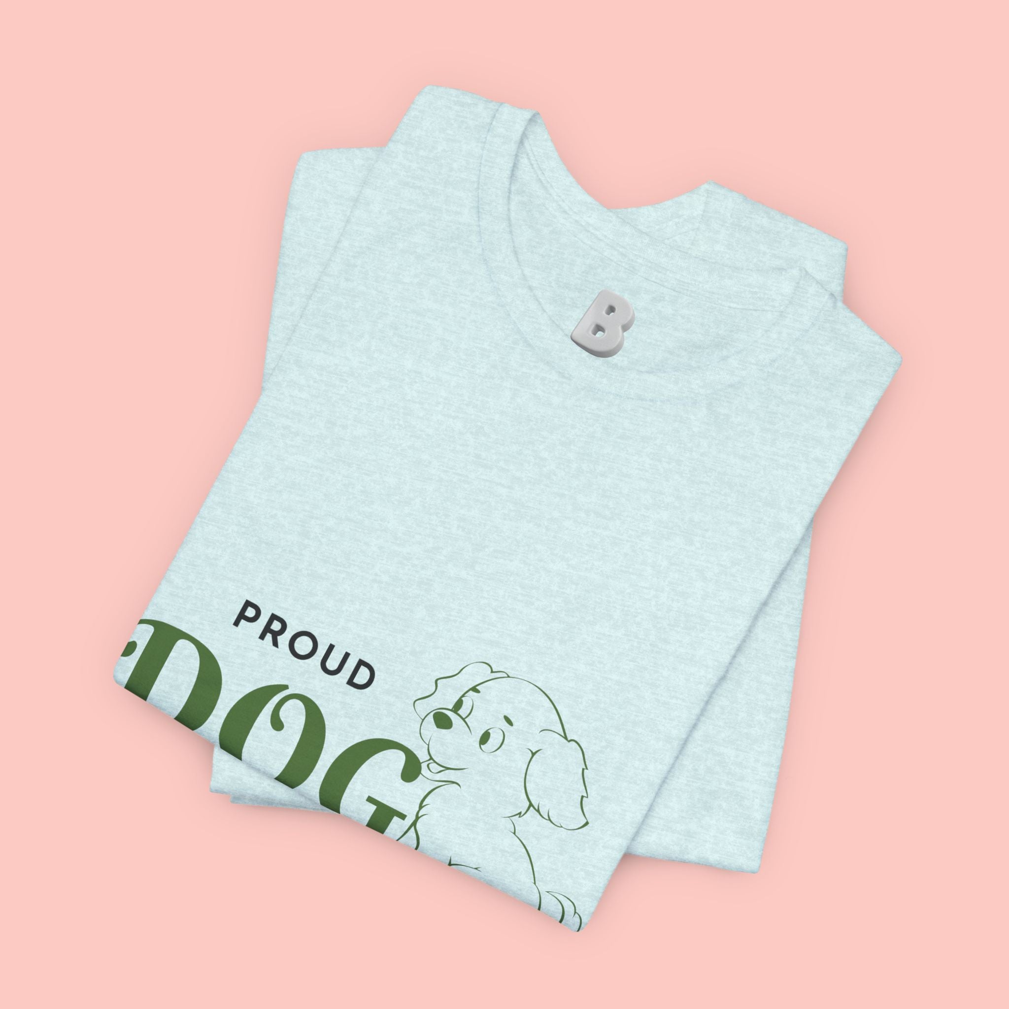 Proud Dog Mom T-Shirt – Cute Paw Print & Puppy Graphic Tee