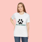 Paw Is My Favourite T‑Shirt — Dog Lover Paw Print Tee