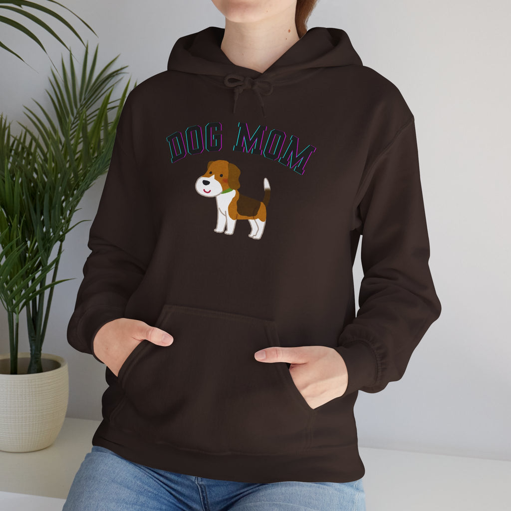 Dog Mom Hoodie — Cute Beagle Graphic Sweatshirt for Pet Lovers