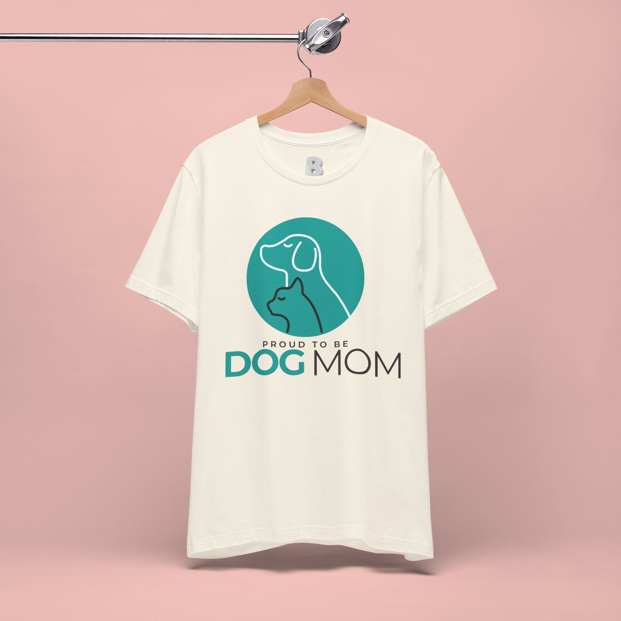 Dog Mom T-Shirt – "Proud to Be Dog Mom" Graphic Tee