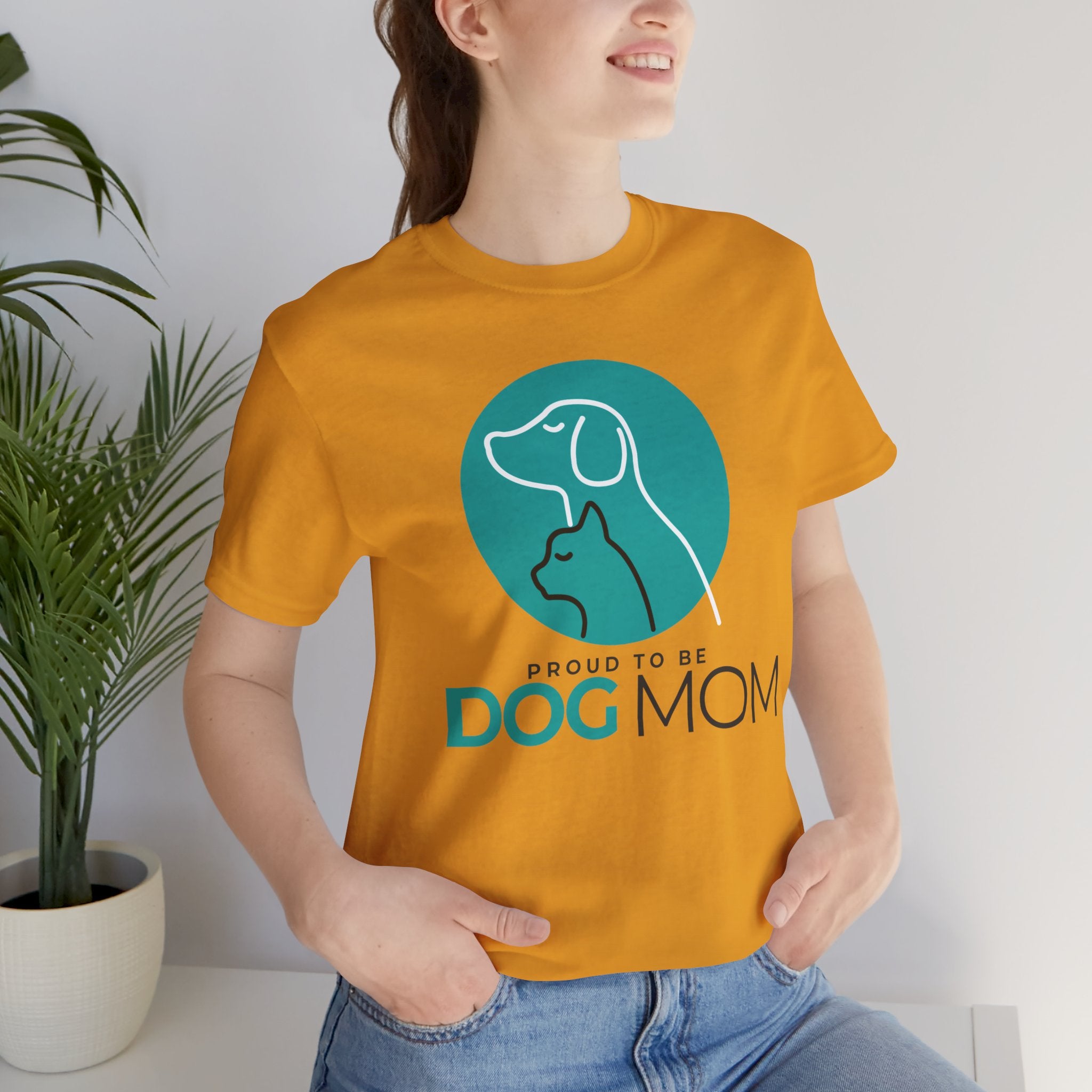 Dog Mom T-Shirt – "Proud to Be Dog Mom" Graphic Tee