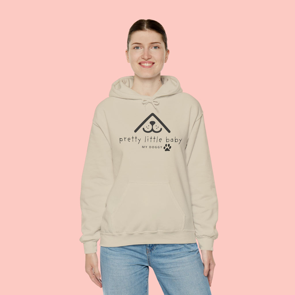 Pretty Little Baby Dog Hoodie – Cute Minimalist Paw Print Sweatshirt