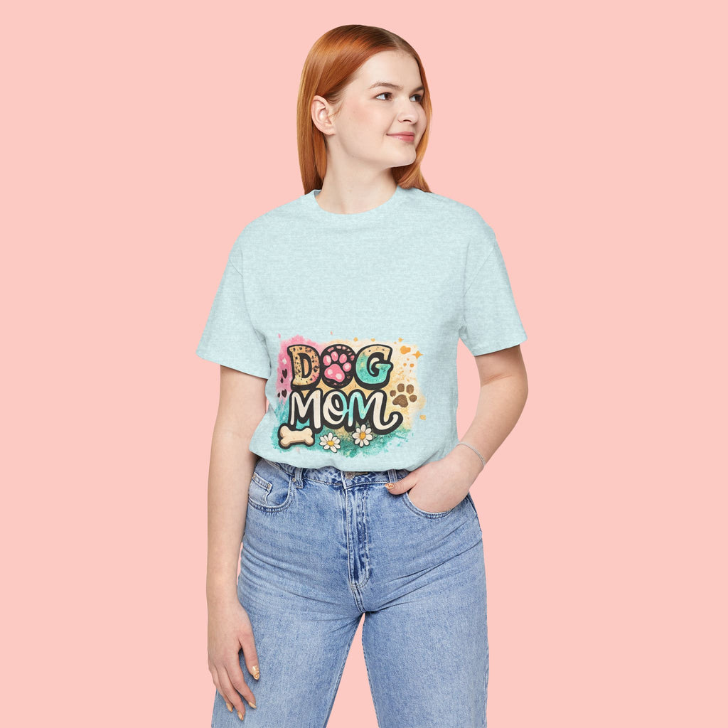 Dog Mom T-Shirt – Cute Paw Print Graphic Tee for Pet Lovers