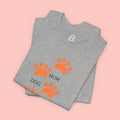 Dog Mom Paw Print T-Shirt — Cute Pet Lover Graphic Tee