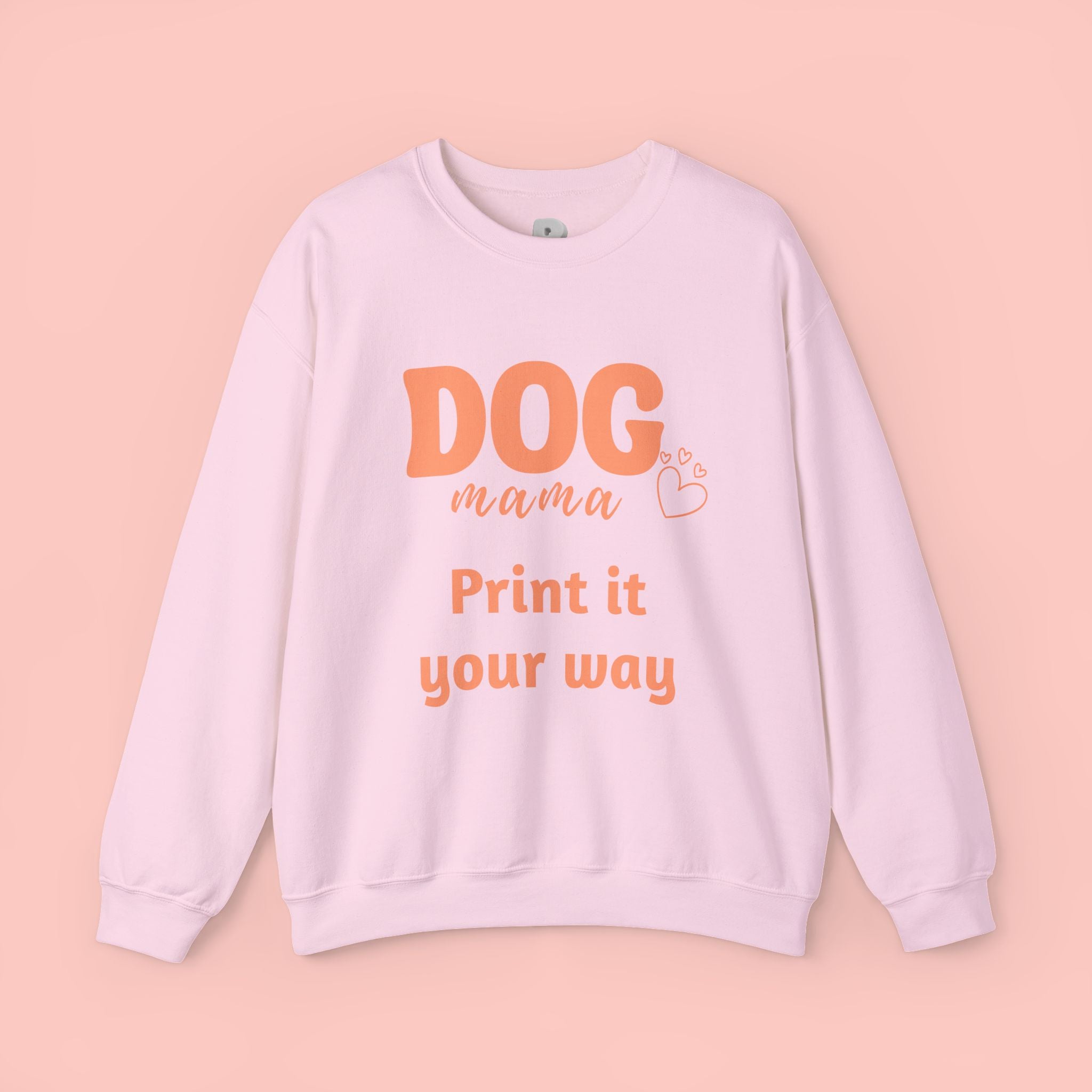 Dog Mama Crewneck Sweatshirt — Customizable “Dog Mama” Graphic