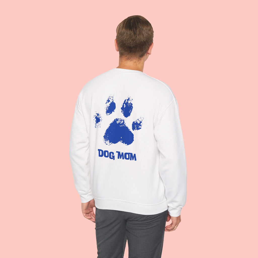 Dog Mom Crewneck Sweatshirt — Paw Print Graphic