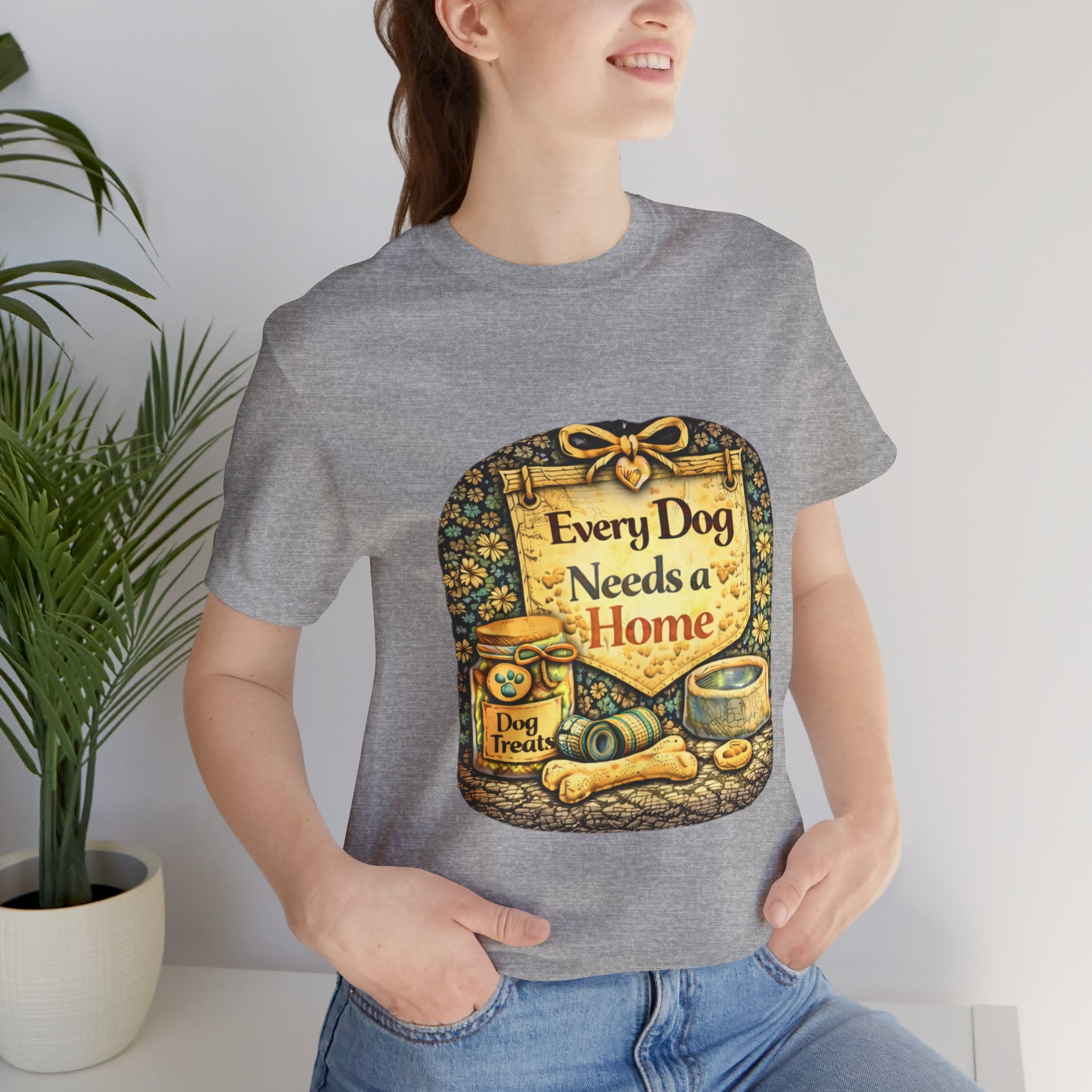 Dog Rescue Tee — "Every Dog Needs a Home" Shelter Support T-Shirt