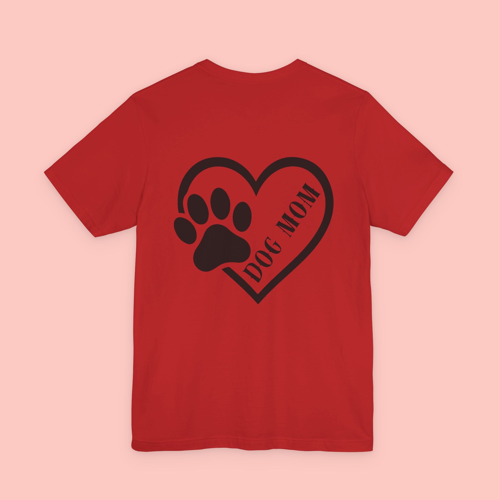 Dog Mom Heart Paw T-Shirt – Cute Pet Lover Tee