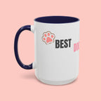 Dog Mom Coffee Mug — Best Dog Mom Ever Accent Ceramic Mug (11oz & 15oz)